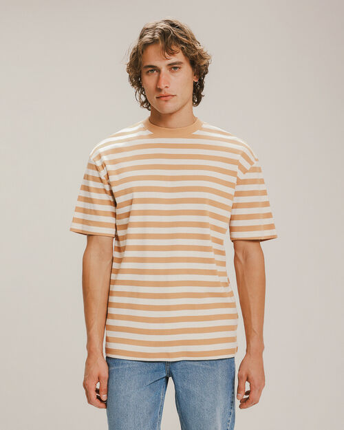 Playera Fit Relajado Rayas